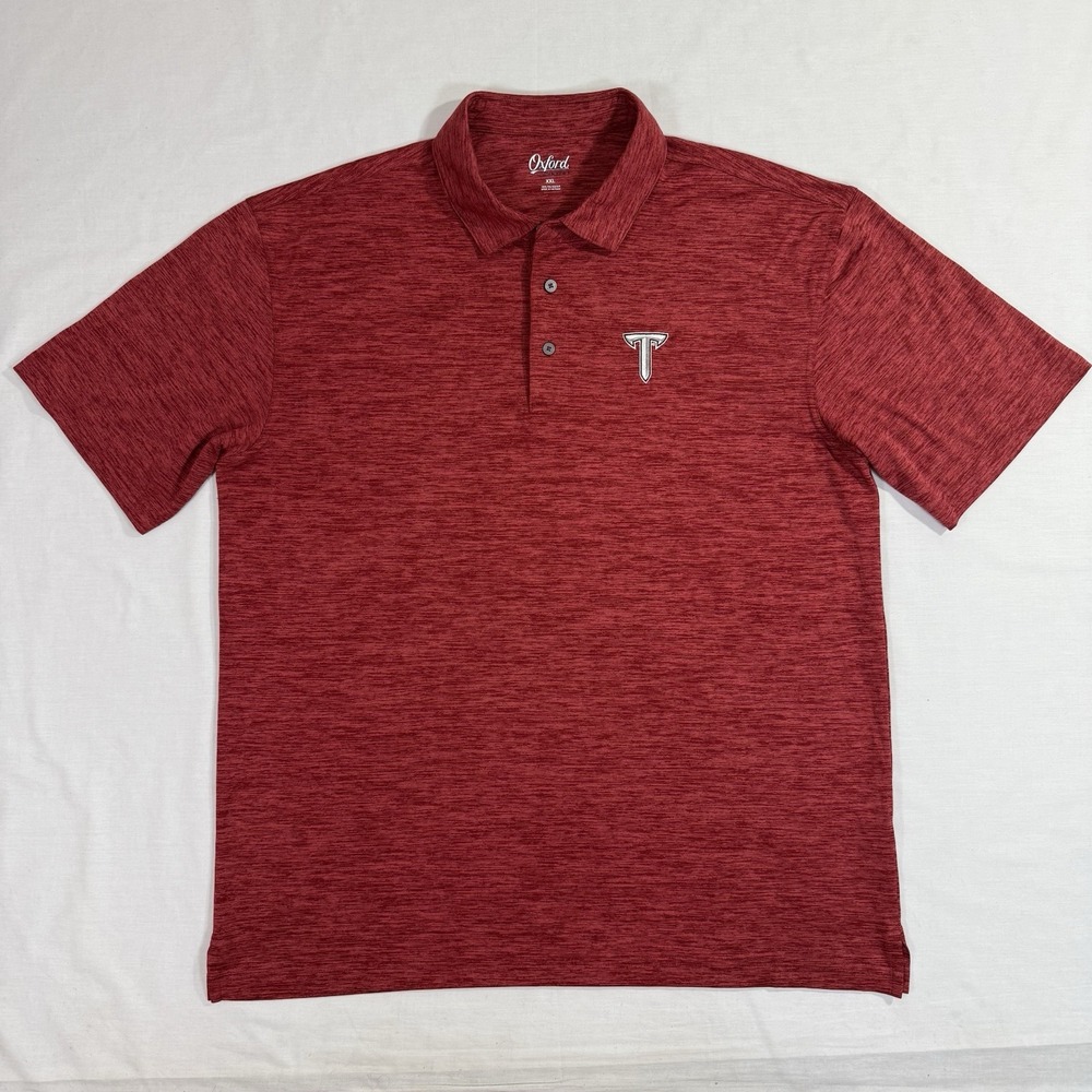 Troy University Trojans Polo Mens Sz XXL Oxford Red